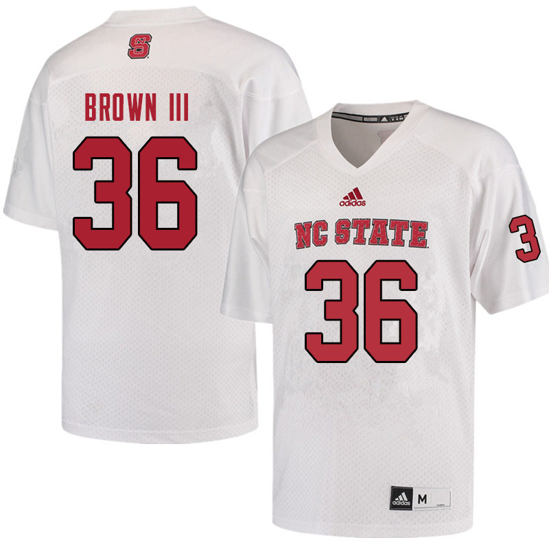 Men #36 William Brown III NC State Wolfpack College Football Jerseys Sale-Red